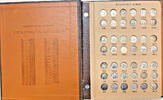 USA Roosevelt Dime 1946-1990 Toned Silver/Clad & Proof UNC Set-Dansco Coin Album (S) -