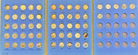 USA Dime 1946-1970 Roosevelt Silver/Clad Set, Whitman Coin Folder (G) -
