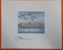 Banknoten BEP Souvenir Card w/Cherry Blossoms & BEP Building Plain Card/No Seals B-101 -