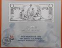 Banknoten 1896 $ BEP Souvenir Card From ANA 1990/Face $2 SC Vis Ctr Cancelled (B 135) -