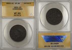 USA Coronet Head   1c Coin ANACS VF-20 Details Corroded Large Cent 1831 ANACS VF-20 Details Corroded