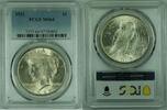 USA Peace Silver $  Coin PCGS MS 64 (4) C 1 Dollar 1922 