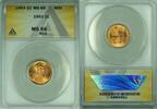 USA Cent Lincoln Wheat 1C Coin ANACS MS 66 RD (32) -