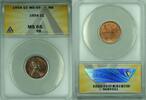 USA Cent Lincoln Wheat 1C Coin ANACS MS 65 RB (32) -