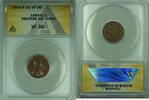 USA Cent 1954-S Lincoln Wheat 1C Coin-Die Chips-ANACS VF 30 (32) B -