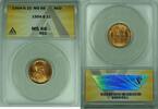 USA Cent 1954-S Lincoln Wheat 1C Coin ANACS MS 66 RD (32) D -