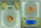 USA Cent 1955-S/S/S Lincoln Wheat 1C Coin FS-501 ANACS MS 65 RD (24) -