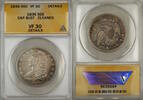 USA Half Dollar Capped Bust Silver 50c Coin ANACS VF-30 Details Cleaned (9) -