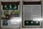 USA Life&Times of FDR 1952 - 3 Roosevelt Dimes W/Stamp & Info Card White House Life -