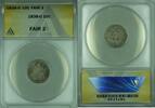 USA Dime 1838-O Seated Liberty Silver 10c ANACS FAIR 2 No Stars -