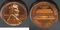 USA Cent Lincoln Memorial Proof Coin in Plastic Holder -