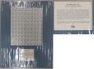 Briefmarken 100 3 Cent Dr. Paul White Stamp Sheet on 14X18 Informational Card -