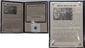 Antike Drachm 35 B.C. - 5 A.D. King Azes II Silver Coin in Educational Coin Co. Folder -