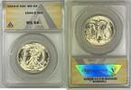 USA Half Dollar 1944-D Walking Liberty ANACS MS 64 Looks Better -