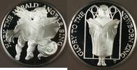 Bullion Sterling Hark Herald Angels Sing Silver Proof Franklin Mint Holiday Medal -