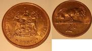 Weltmünzen 2 Cents South Africa Bronze Coins - Roll of 30 BU Coins -