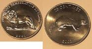 Weltmünzen 25 Centimes Republic of Congo Aluminum Coin (Weasel) BU Roll of 45 -