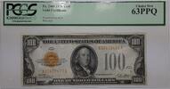 Banknoten 1928 $ 1928 $100 Hundred Dollar Gold Certificate Note Fr. 2405 PCGS Choice New 63PPQ PCGC Currency Choice New 63PPQ