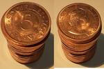 Weltmünzen 5 Cent Seychelles Bronze Coins of Queen Elizabeth II - Roll of 20 BU Coins -