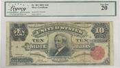 Banknoten $10 Silver 1891 Certificate Note FR 301 Legacy VF 20