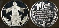Bullion Sterling The Holy Family .925 Silver Proof Franklin Mint Holiday Medal -