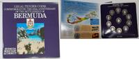Weltmünzen Bermuda 11 Coin Uncirculated Set/375th Ann Settlement in Original Folder -