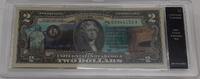 Banknoten CU Colorized $2 FRN - President James Madison in Plastic Case -