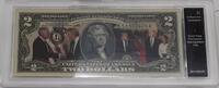 Banknoten CU Colorized $2 FRN - Trump's 1st SCOTUS Nomination in Plastic Case -