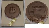 Exonumia Bronze Israel Int'l Bible Contest 60MM Medal in Box -