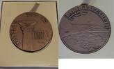 Exonumia Bronze Israel Lake Genezareth Medal 60mm in Original Box -