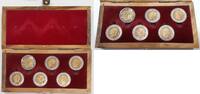 Exonumia Israel Set of 6 Prime Ministers Medals UNC in Wood Case -