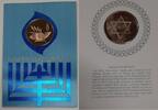 Exonumia Bronze Franklin Mint Hanukkah Proof Medal in Card -