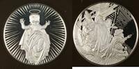 Bullion Sterling The First Christmas .925 Silver Proof Franklin Mint Holiday Medal -