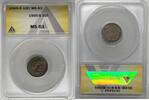 USA Barber Dime 1905-S Coin Toned ANACS MS 61 Looks Better -