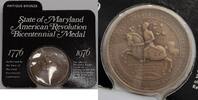 Exonumia Medal Maryland American Revolution Bicentennial - UNC in Card -