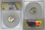 USA Dime 1942-D Mercury 10c Coin ANACS MS 65 FB -