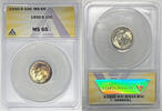 USA Roosevelt Dime 1950-S 10c Coin Colorful Tone ANACS MS 65 -