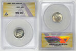USA Roosevelt Dime 10c Coin Toned ANACS MS 65 -