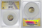 USA Roosevelt Dime 10c Coin Toned ANACS MS 65 -