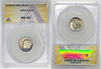 USA Roosevelt Dime 1954-S 10c Coin Toned ANACS MS 65 -