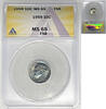 USA Roosevelt Dime 10c Coin Toned ANACS MS 65 FB -