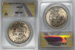 USA Dollar Morgan Silver Coin Toned ANACS MS 62 -