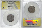 USA Half Cent Braided Hair Coin ANACS MS 60 BN Looks Better -