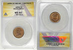 USA Indian Head Cent Coin ANACS MS 60 Details Recolored Looks Better -