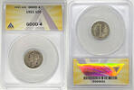 USA Dime Mercury 10c Coin ANACS G 4 Looks Better -