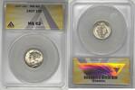 USA Dime Mercury 10c Coin Near FB ANACS MS 62 Looks Better -