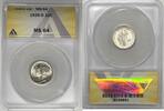 USA Dime 1939-D Mercury 10c Coin ANACS MS 64 -