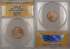USA Flying Eagle 1C Coin Large Letters Graffiti Whizzed ANACS AU-50 Detail -