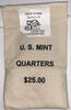 USA Quarter $25 (100 UNC Coins) New York-D State Original Mint Sewn Bag -