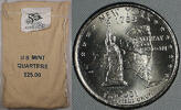 USA Quarter $25 (100 UNC coins) 2001-P New York State Original Mint Sewn Bag -